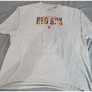 Boston Red Sox MLB T-Shirt Men’s 2XL Gray VF Image wear Baseball Tee